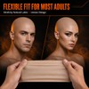 Latex Bald Cap for Adults, Realistic Nude Bald Head for