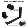 Heavy-Duty Black Scaffold Board Shelf Brackets (Set of 4) –
