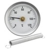 Yoiimiya 63mm Pipe -on Dial Thermometer Temperature Round Plate Gauge