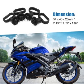 A ABSOPRO Motorcycle Front Mudguard Holder Speedometer Cable Guide (Set of 4)