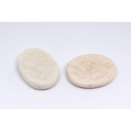 L PEDRA & CRYSTAL Worry Stone A Handheld Comfort to Ease Stress, Enhance Focus, and Promote Inner Peace (Moonstone Worry Stone)