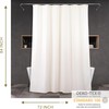 Ivory Extra Long Shower Curtain: 84 Inch Long Beige Cream