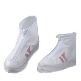 Gebacades Leg Cover, Rain Shoe Cover, Waterproof, Men's, Climbing, Waterproof, Anti-Slip, Outdoor, white