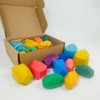 Kayzyue Wooden Stacking Rocks Building Blocks Set, 36 Pcs Montessori