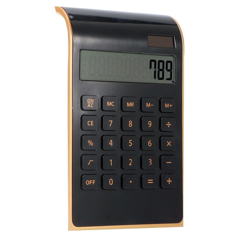 Ultra Thin Solar Power Calculator, 10-Digit Calculator Small with Tilting