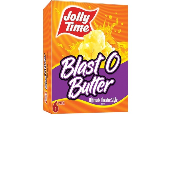 Jolly Time Blast O Butter Theatre Style Popcorn (Pack of 2) 6 Count Boxes