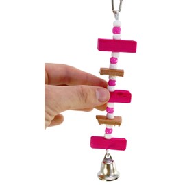 Bonka Bird Toys 1076 Mini Block Bird Toy Parrot Toys Cages Conure Cockatiel Lovebird Parakeet Quality Product Hand Made in The USA