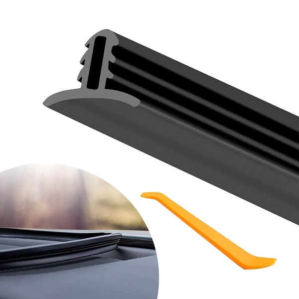 gunroil 1 Pack Car Dashboard Gap Sealing Strip, Multifunctional T-Shaped