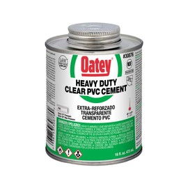Oatey 30876 Heavy Duty Clear PVC Cement, 16 oz