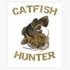 Catfish Hunter | Flathead Catfish Bumper Sticker Vinyl Decal 5"