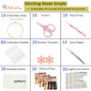 Yixhua 3 Sets Practice Embroidery Kit for Beginners,Cross Stitch Kit