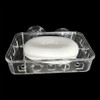 2 Pack Suction Cup Soap Dish Holder Soap Case Clear