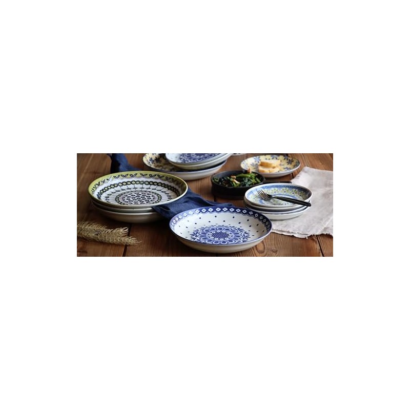 Mino Pottery Field Bread Plate (Leaf Dot)