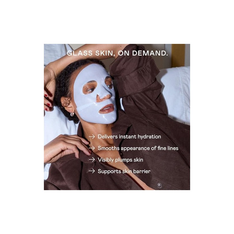 Nuface Mascarilla Facial de Hidrogel Ionplex Hydra-gel Power Mask