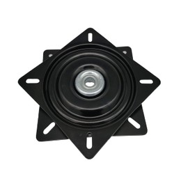 Turntable 156 x 156 mm Swivel Bearing Swivel Tray Swivel Plate for Office Chair, Thrust Ball Bearing, Flange Bearing, Black for Seat Console, Car, Truck, Boat, Camping, Versatile Use