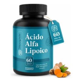Acido Alfa Lipóico (ALA) 60 Cápsulas  600mg Por Cápsula  Momosie Antioxidantes - Alpha Lipoic Acid  Potenciado Con Cúrcuma (curcumina)                