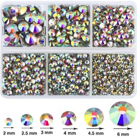 Rhinestone Glass Nail Stone Nail Parts Crystal Case AB Color 4104 Tablets