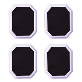 Constructive Playthings MTC-21094 Mega Washable 7 1/4" W. Stamp Pad Set of 4 Black Pads