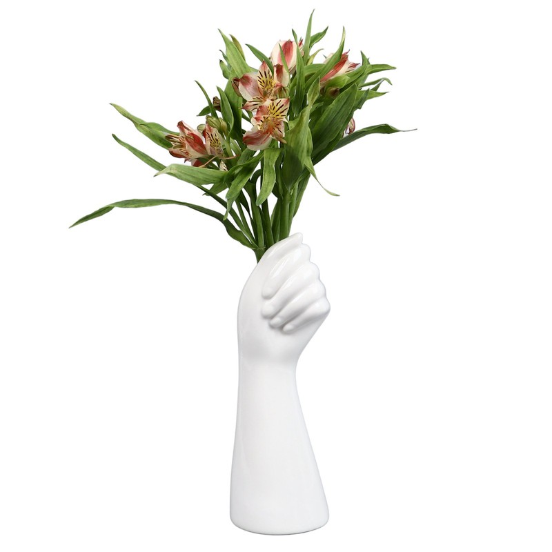 Human Body Ceramic Hand Vase Decorative Crafts Creative Living Room