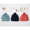 Shiro Lab 3-Way Drawstring Pouch, GRY Drawstring Bag, Business Trips,