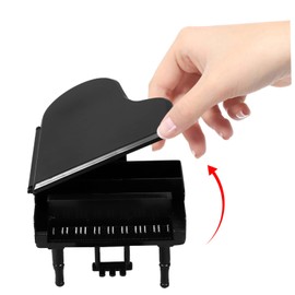 ibasenice 1 Set Dollhouse Piano Doll House Tiny House Tiny Homes Piano for Mini House Mini House Decoration Mini Furniture Model Mini House Piano Miniature Piano Model Pp Black