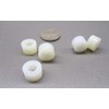 Natural Nylon Spacer, Unthreaded, 1/4" Screw Size x .500" OD
