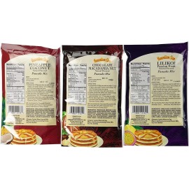 Hawaiian Sun Pancake Mix Assortment 6-ounce (Pack of 3)