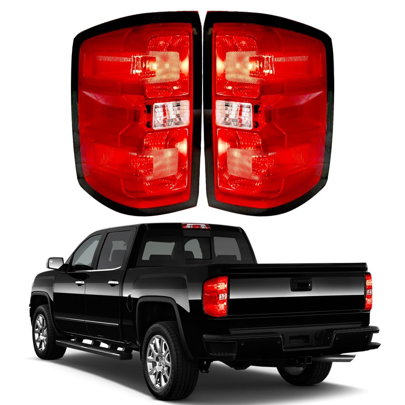 BeamTrack Tail Lights Assembly Compatible with 2014-2019 Chevy Silverado 1500