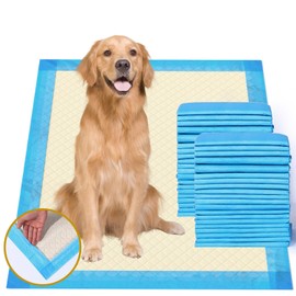 Gardner Pet Ultra Absorbent Thicker Dog Pee Pads Extra Large XL 28"x34" Leak-Proof Odor-Control Blue Puppy Training Pads Full Edge-Wrapping Pad for Dogs Dogs, Puppies, Doggie, Cats, Rabbits - 18 Ct