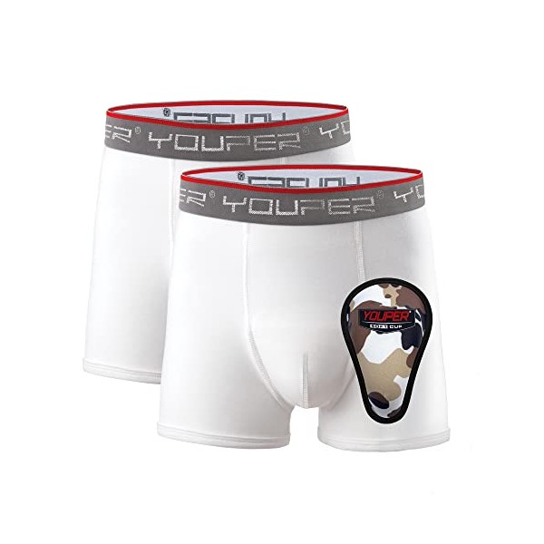 Youper Youth Brief w/Soft Athletic Cup, Boys Underwear w/Baseball Cup