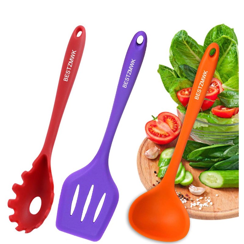 Kitchen Utensil Set - 11 Cooking Utensils - Colorful Silicone