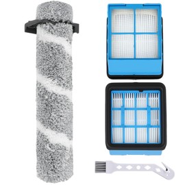 Rebirthcare 3930F Replacement Brush Rolls Filter for Bissell CrossWave OmniForce Edge 3930F/3933/v2/3999z Wet & Dry Vacuum Cleaner,1 Rolls 2 Filters 1 Cleaning Brush