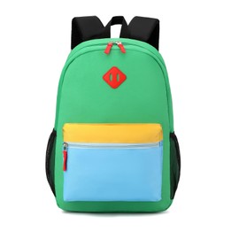 BEFUNIRISE Toddler Backpack, Preschool Backpack for Kids Boys and Girls Kindergarten Preschool Bookbag with Chest Buckle (Green Blue, Medium-15inch)