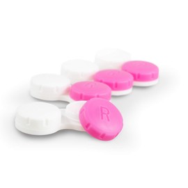 Tampen Contact Lens Case Set · Pack of 12 · Contact Lens Box Annual Supply · Ideal for Travel · Hygiene · Pink