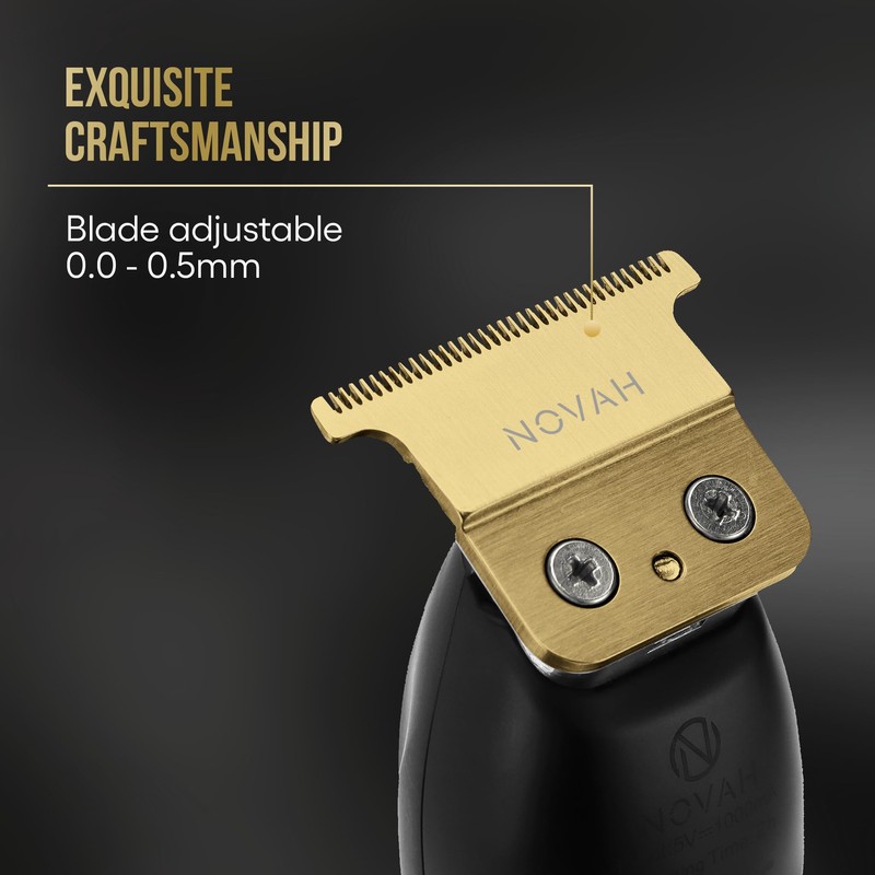 NOVAH Hair Trimmer Gold Replacement Blade (Gold)