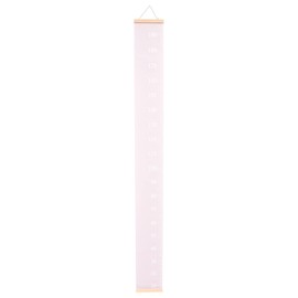 TOYANDONA Children's Height Chart Height Meter Growth Measuring Bar Roll Up Children Baby Wooden Nursery Decoration for Children Nursery Bedroom Decoration Pink