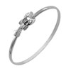 Cape Cod Jewelry-CCJ Lobster Bracelet Latch Cuff SilverTone