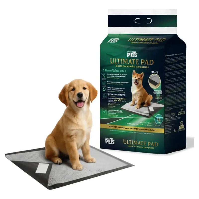 Tapete Entrenador Perro Carbon Activado Tapete Perro 14 Pz