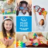 Plus Plus Glitter Building Blocks STEM Toy 240 Pieces Travel