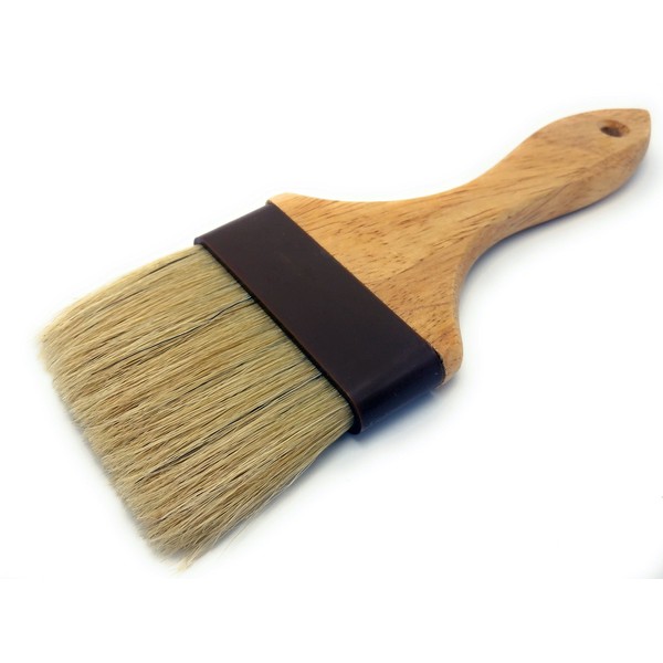 Royal Industries Bastry Brush, Wood Handle, Natural Boar Bristle, Plastic Band, 3", Commercial Grade