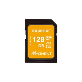 MMOMENT SD Card, 128 GB Memory Card, Supports 4K Videos, Digital Cameras/SLR/V30/Class 10/UHS-I/U3 (Up to 95 MB/s Read)