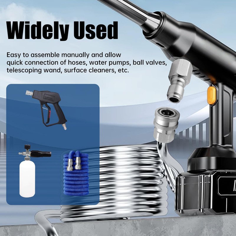 Pressure Washer Quick Connect kit, 8 Pieces 3/8 Quick Connect