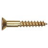 Hillman 2720 8 X 3/4-Inch Brass Flat Phillips Wood Screw,