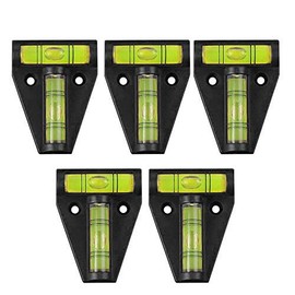 5 Pcs RV T Level Bubble Level, Multipurpose 2 Way Spirit Level T-type Spirit Level Bubble for RV, Machines, Furniture, Tripods, Camera Equipment Measure