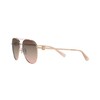 Coach HC7128 Sunglasses, Shiny Rose Gold/Brown Pink Gradient, 58 mm