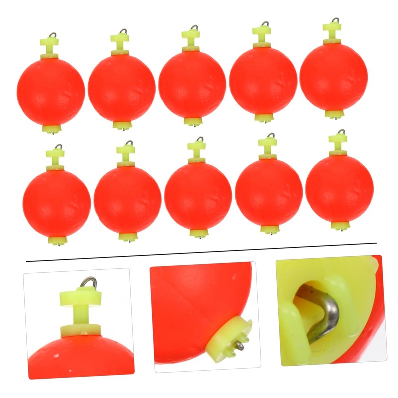 SUPVOX 10pcs Fishing Floats Eye-catching for Fishing High Density Accurate