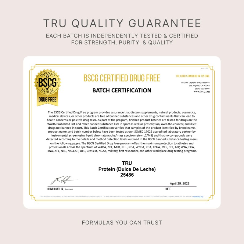 TRU Supplements Plant Based Protein Powder, BCAA, EAA, 20g Vegan
