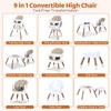INFANS Baby High Chair, 9 in 1 Convertible Highchair for
