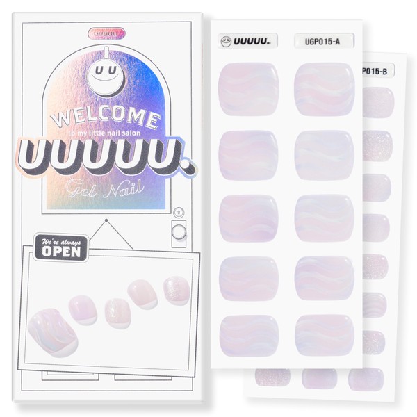 UUUUU. Semi Cured Gel Pedi Strips(Spring Collection) 100% Real Gel,