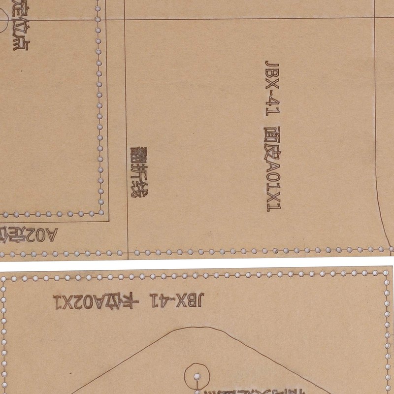 Acrylic DIY Template Envelope Bag Template Leather Wallet Pattern Set